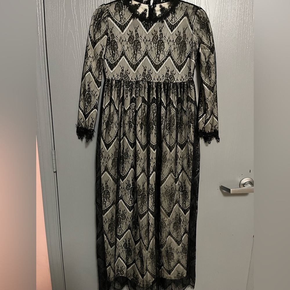 Black and white girls dainty jewels dress!